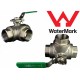Stainless Steel Three Way Ball Valve BSP L Port